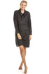 Long Sleeve Cowl Neck Lightweight Knitted Hacci Nightdress