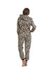 Camille Womens Animal Print Soft Fleece Onesies