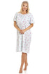 Womens PolyCotton Short Sleeve Floral Nightdresses