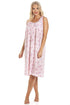Pink Floral Print Sleeveless Nightdress
