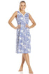 Womens Lightweight White Floral Sleeveless Nightdress