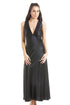 Luxury Black Lace Satin Chemise