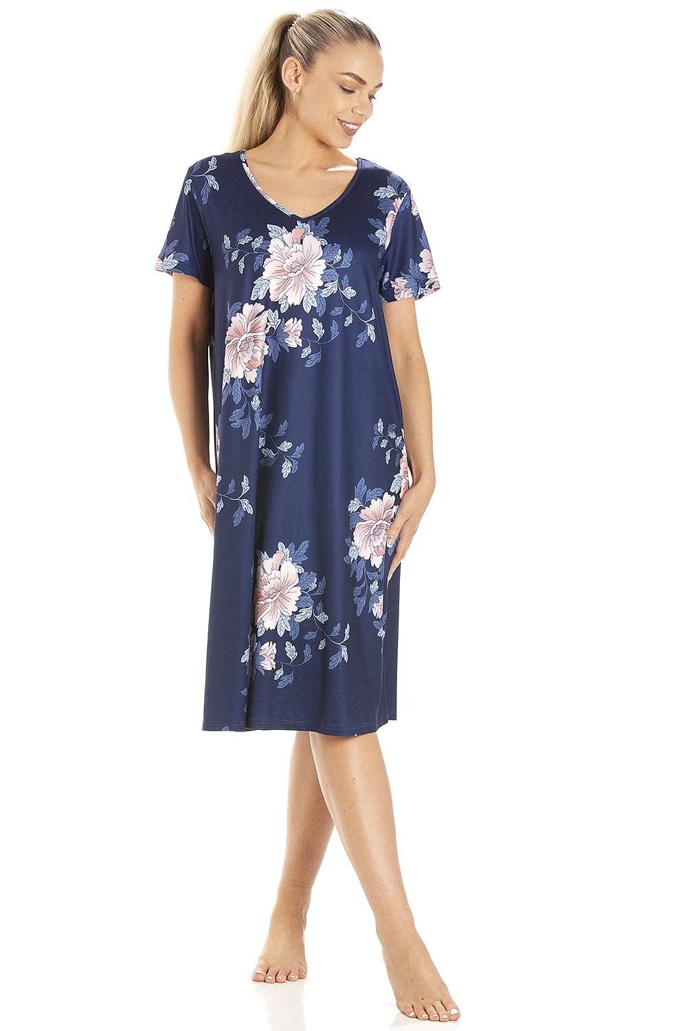 Womens Lightweight Floral Print Nightdress