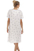Classic Floral Dot Print Jersey Nightdress