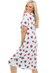Womens Short Sleeve Knee Length Nightdress