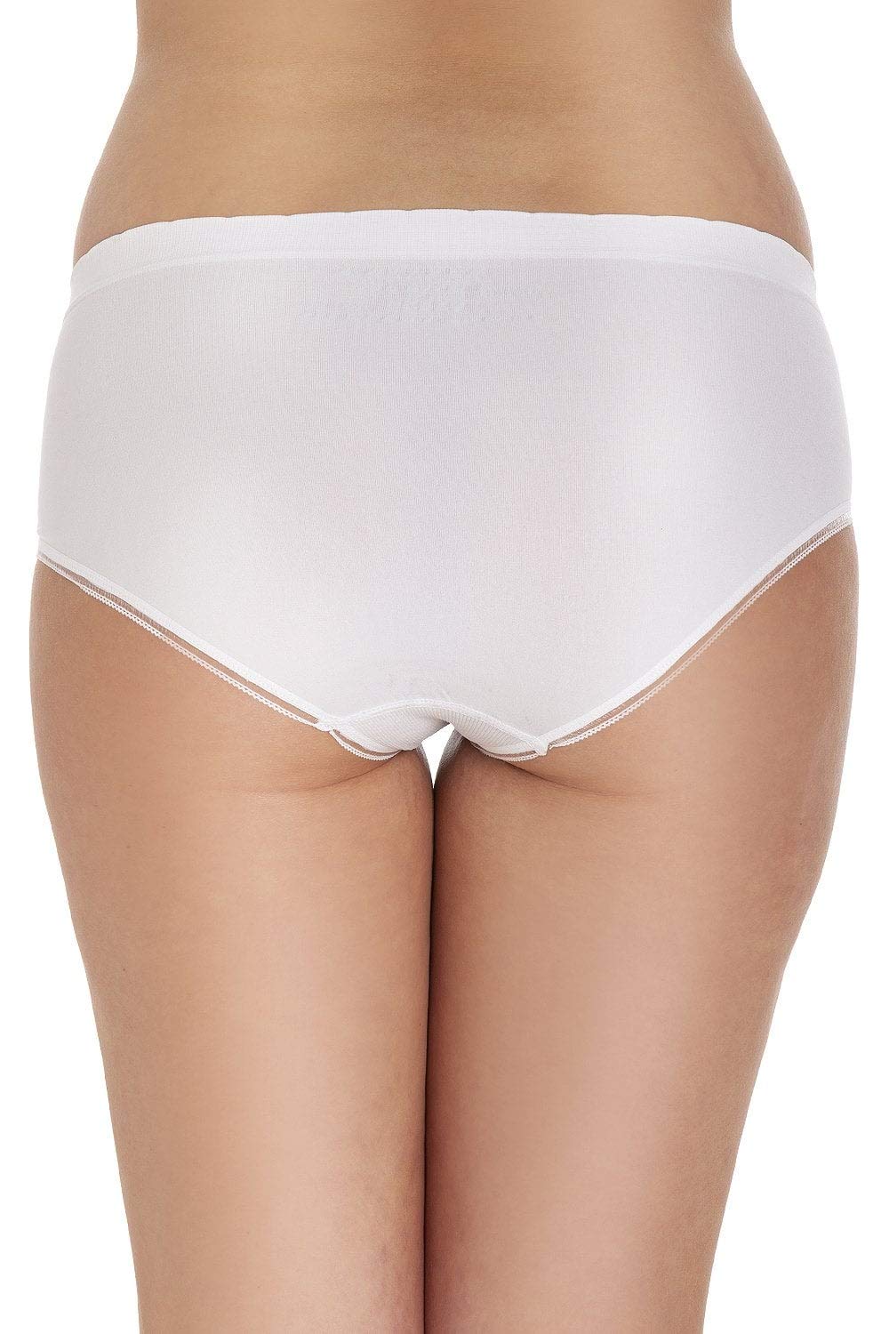 Camille Women's High Leg Briefs in Black Seamless Ladies Knickers 3 Pack