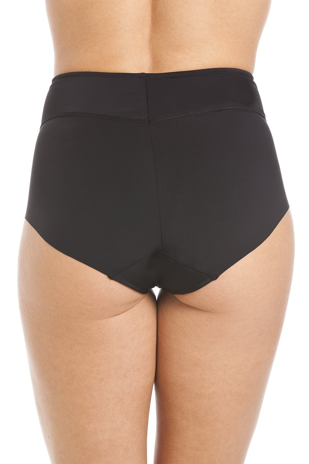 Black Seamless Smooth Control Briefs