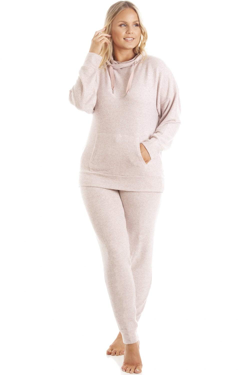 Womens Comfy Fit Marl Hacci Pyjama sets