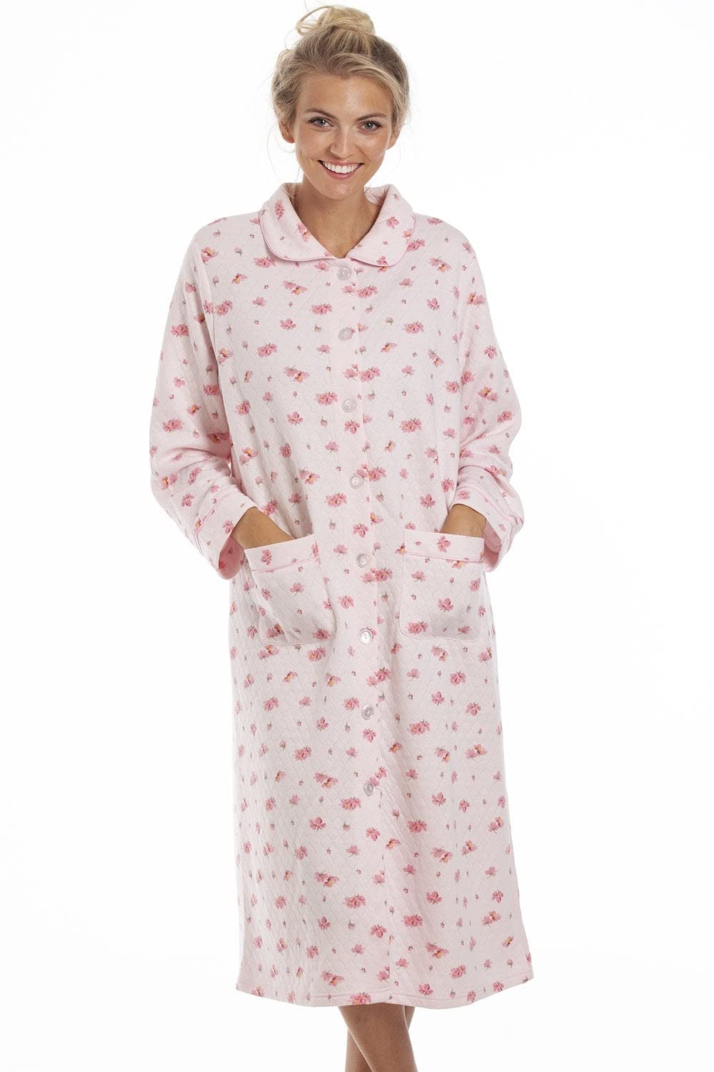 Womens Mock Quilted Housecoats