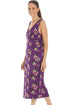 Womens Floral Print Spandex Knee Length Chemises