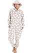 Mink Super Soft Fleece Knitted In Bear Design Hooded Onesie