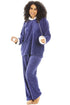 Camille Women's Hooded Pyjama Set Long Sleeve Fleece Nightwear