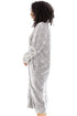 Camille Women's Housecoat Fleece Zip Robe with Inseam Pockets