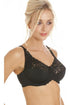 Womens Classic Black Lace Non Padded Underwired Bra