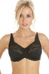 Womens Classic Black Lace Non Padded Underwired Bra
