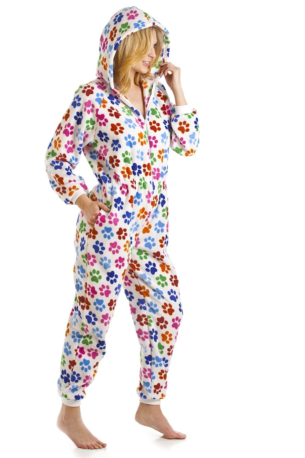 Various Colour Multi-Coloured Paw Print Onesie