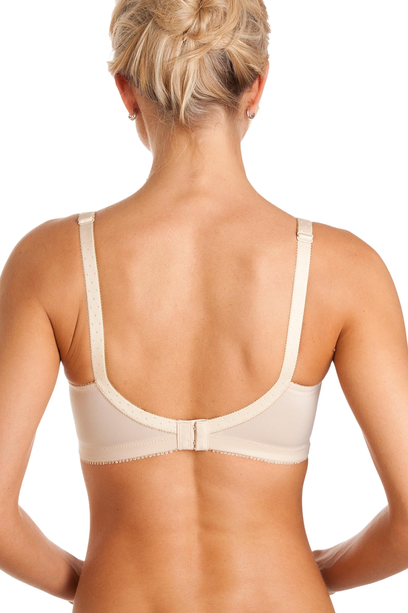 Womens Cotton Lined Soft Comfort Beige Bra 