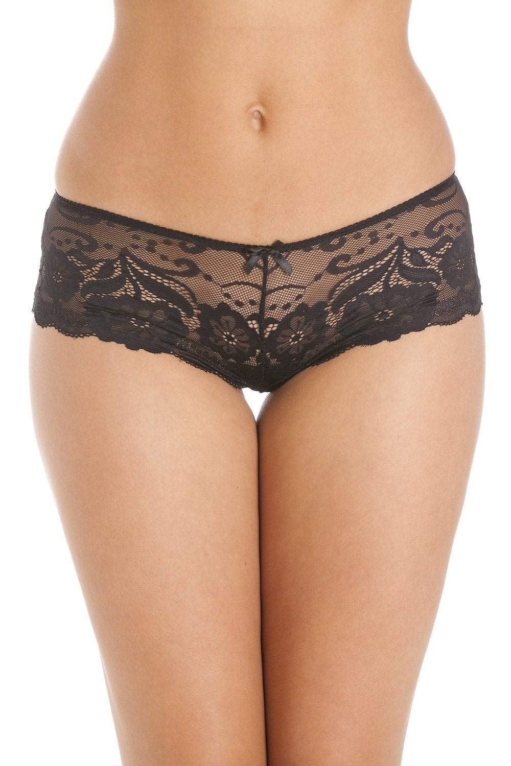 Womens 2 Pack Floral Lace Boxershort
