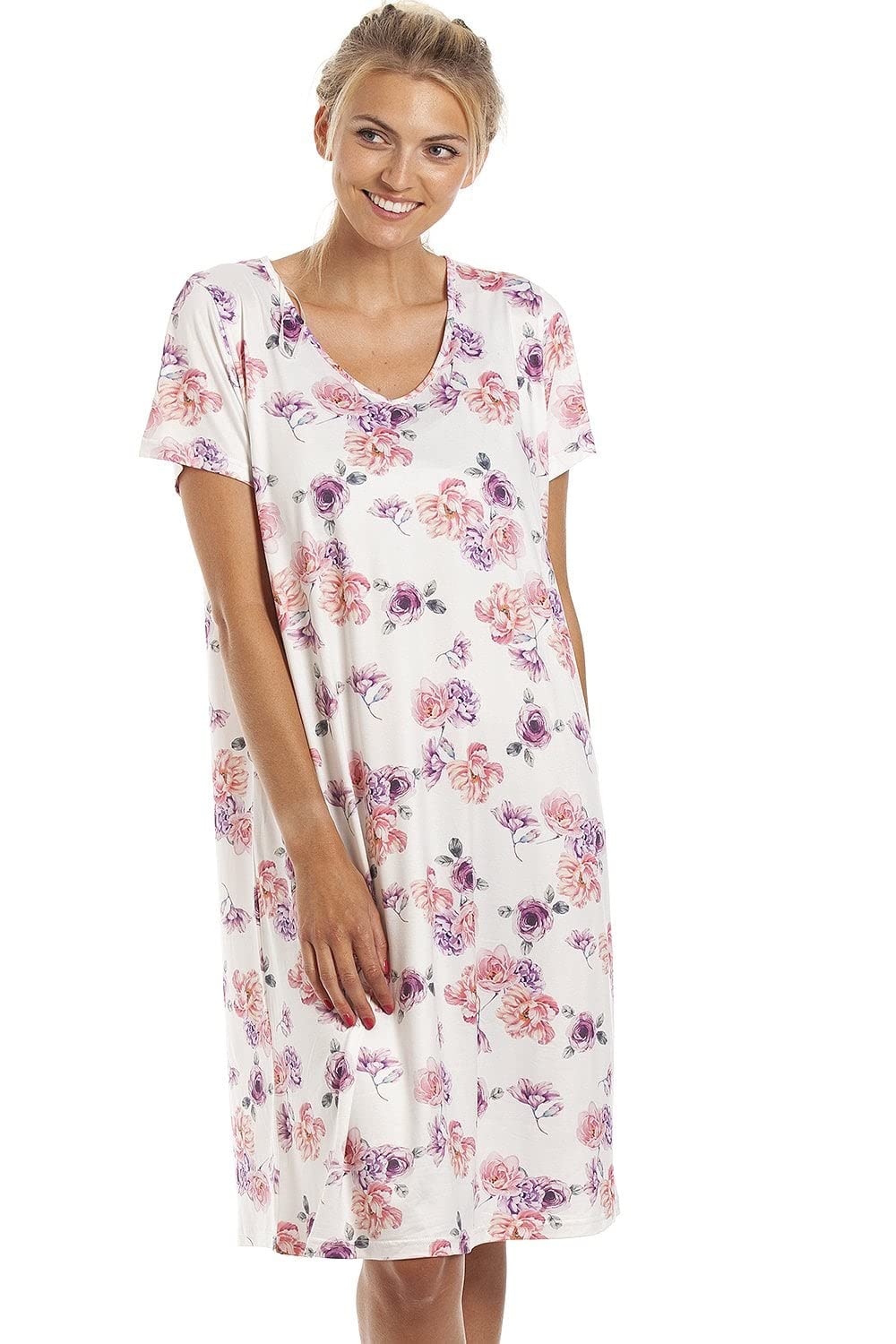 Womens Lightweight Floral Print Nightdress