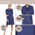 Long Sleeve Cowl Neck Lightweight Knitted Hacci Nightdress