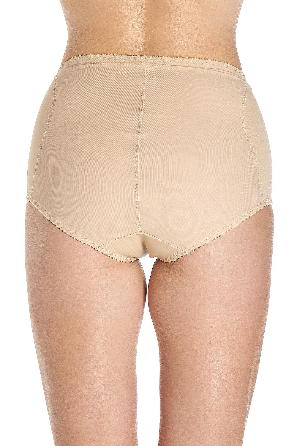 Womens Two Pack Beige Lace Control Shapewear Briefs