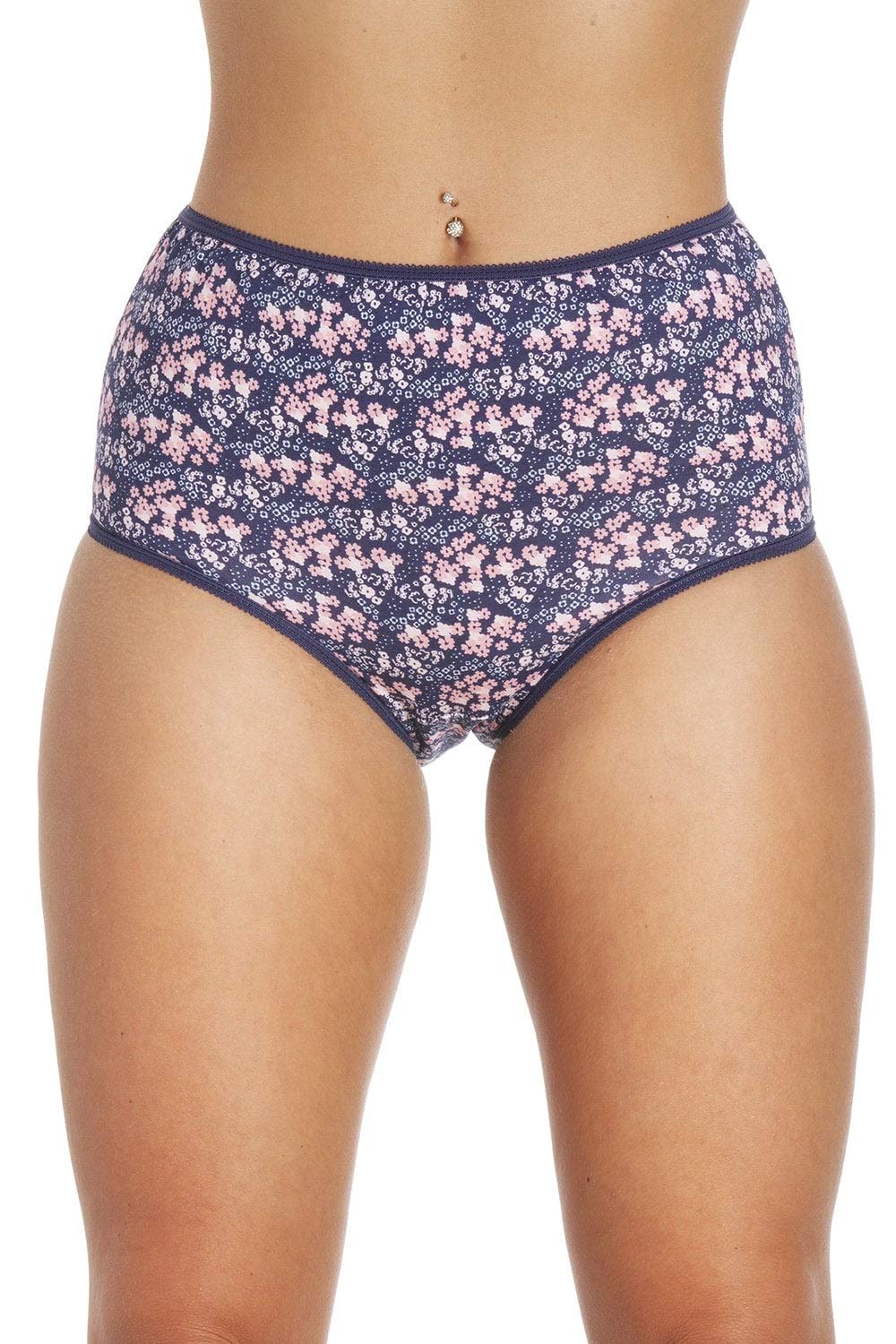 Camille Womens Four Pack Mixed Full Briefs