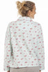 Womens Floral Print Mock Quilt Bed Jacket