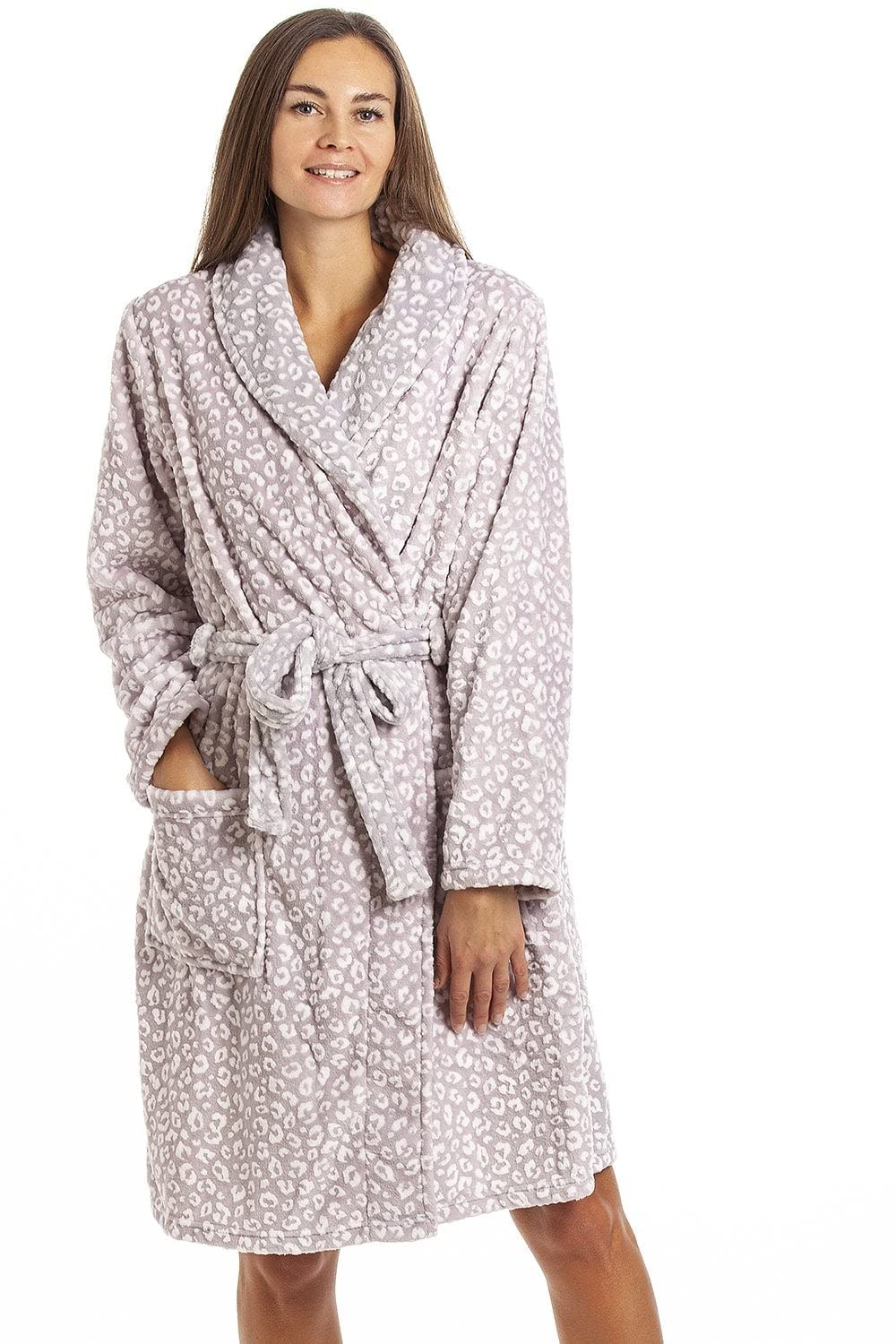 Womens Various Leopard Print Bathrobes