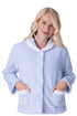 Camille Women's Supersoft Fleece Button Front Bed Jacket with Pockets