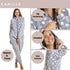 Womens Multi Coloured Spot Print Supersoft Grey Onesie