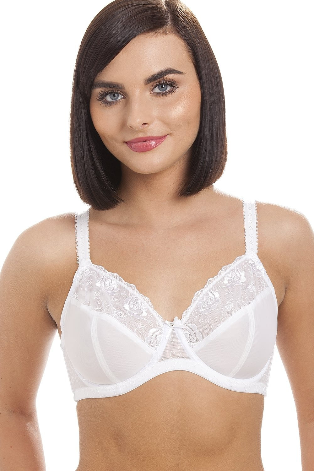 Womens White Jessica Underwired Full Cup Bra