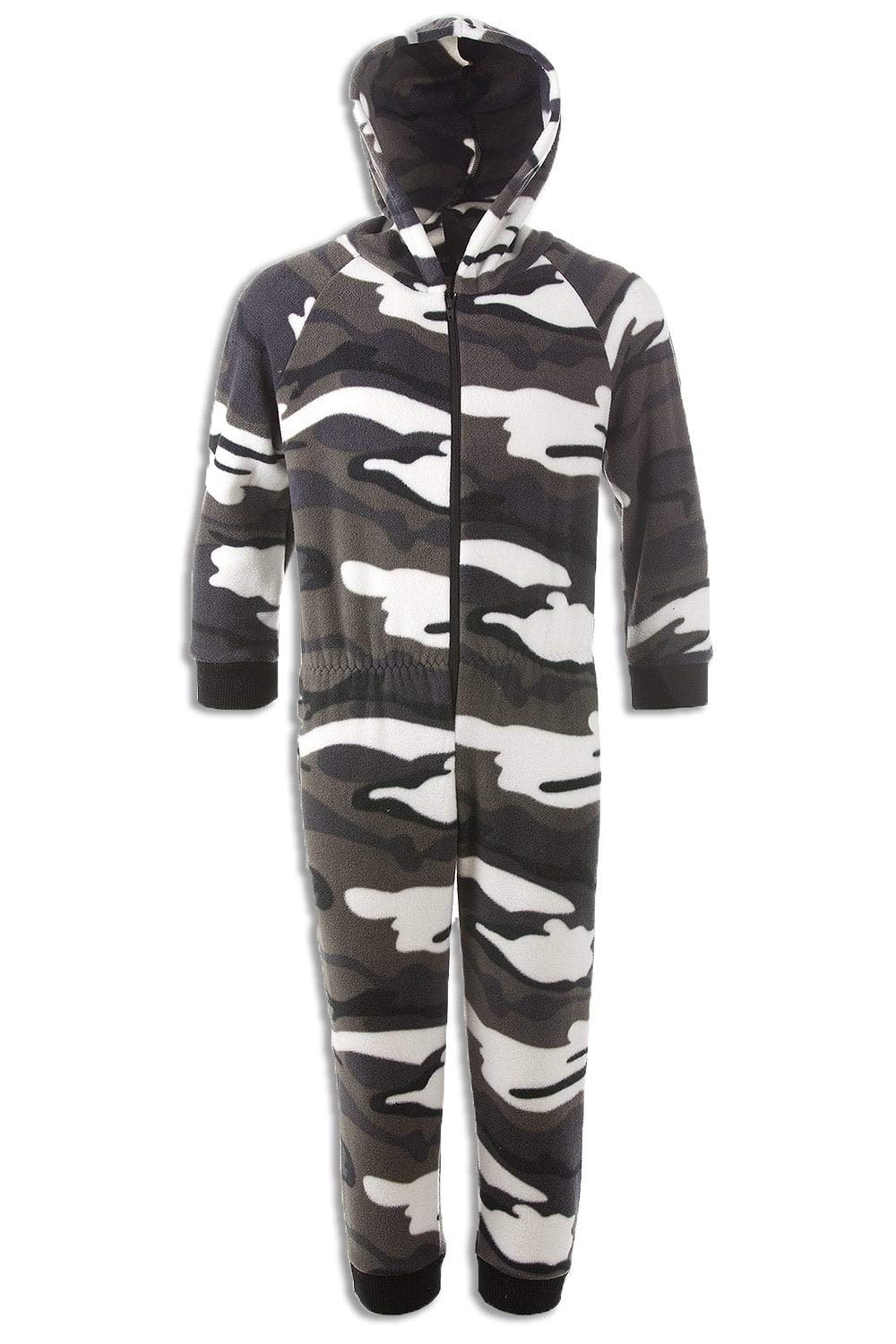 Camille Children's Camouflage Print Onesie Pyjama Sets For Boys