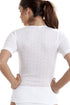Womens Short Sleeved Round Neck Thermal T-Shirt