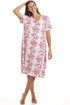 Womens Short Sleeve Knee Length Nightdress