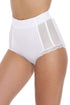Camille Women's High Waist Briefs Mesh Support Panel 2 Pack Set