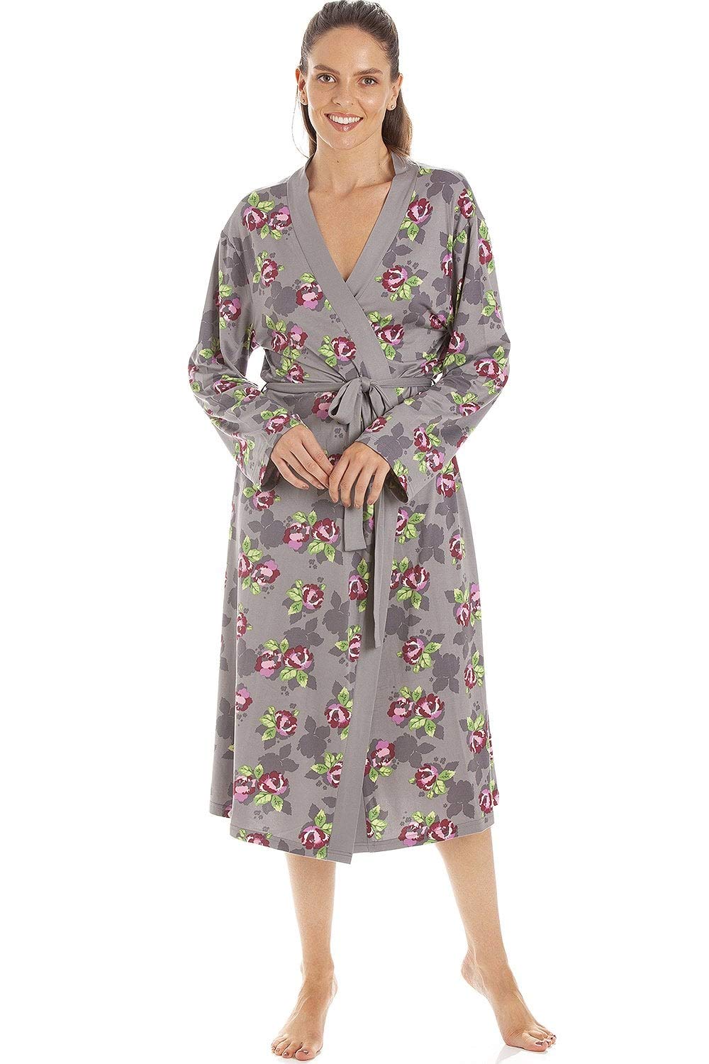 Womens Floral Print Spandex Knee Length Wraps