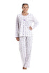 Classic Cotton Jersey Lilac Floral Print Pyjama Set
