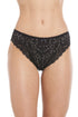 Three Pack Black Floral Lace High Leg Briefs