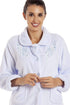 Camille Womens Floral Print Button Up Bed Jacket