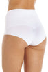 Womens High Waist Seamless Floral Lace Briefs White