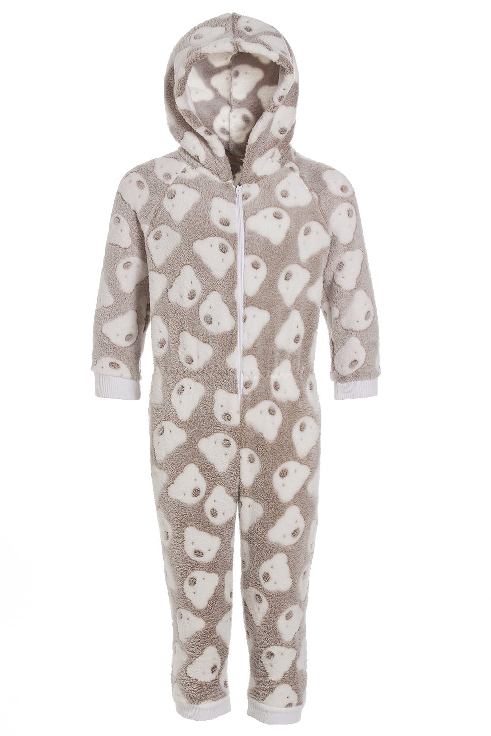 Mink Supersoft Knitted In Bear Design Childrens Onesie