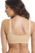 Camille Women's Seam Free Shapewear Support Bra in Beige with Removable Pad