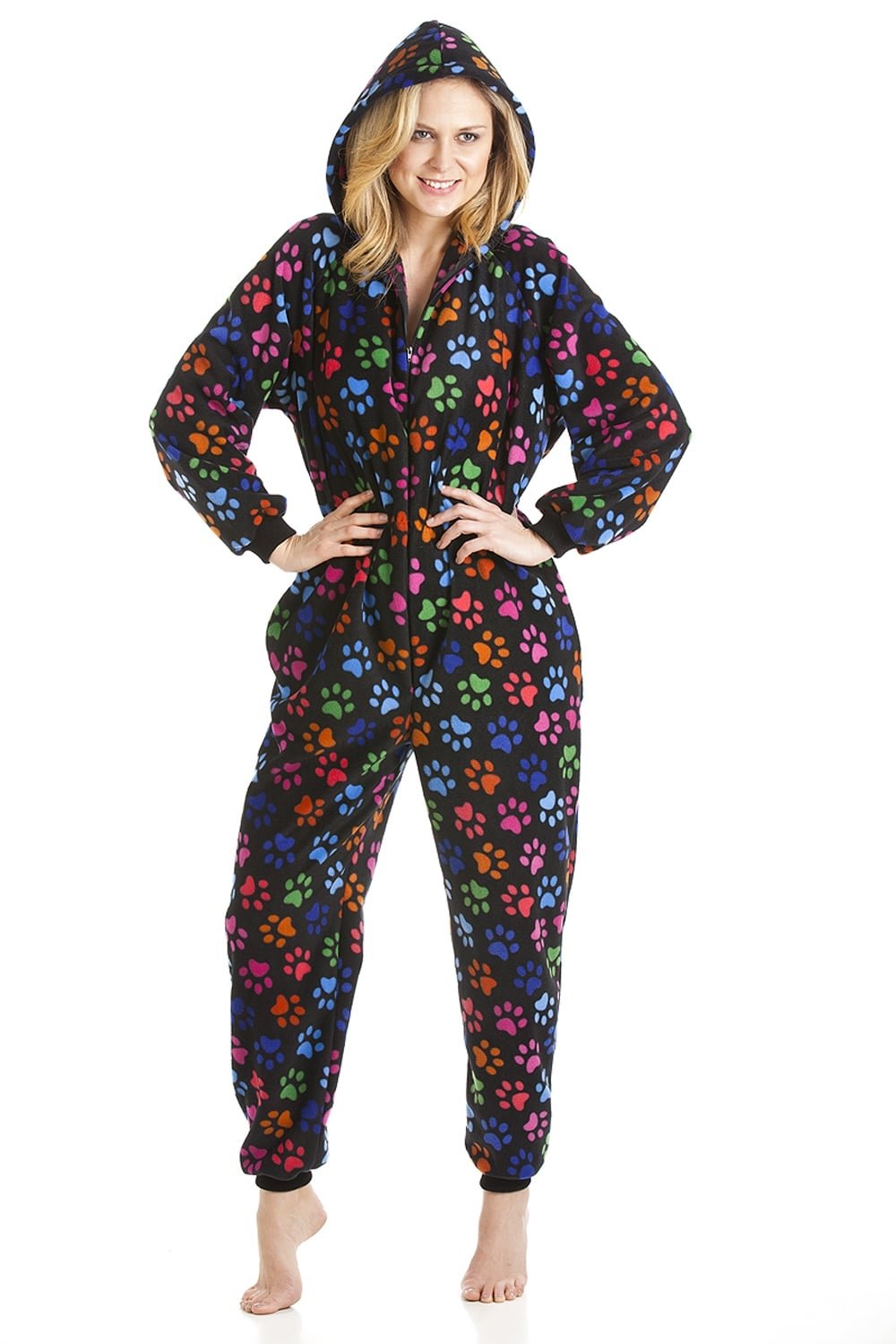 Various Colour Multi-Coloured Paw Print Onesie