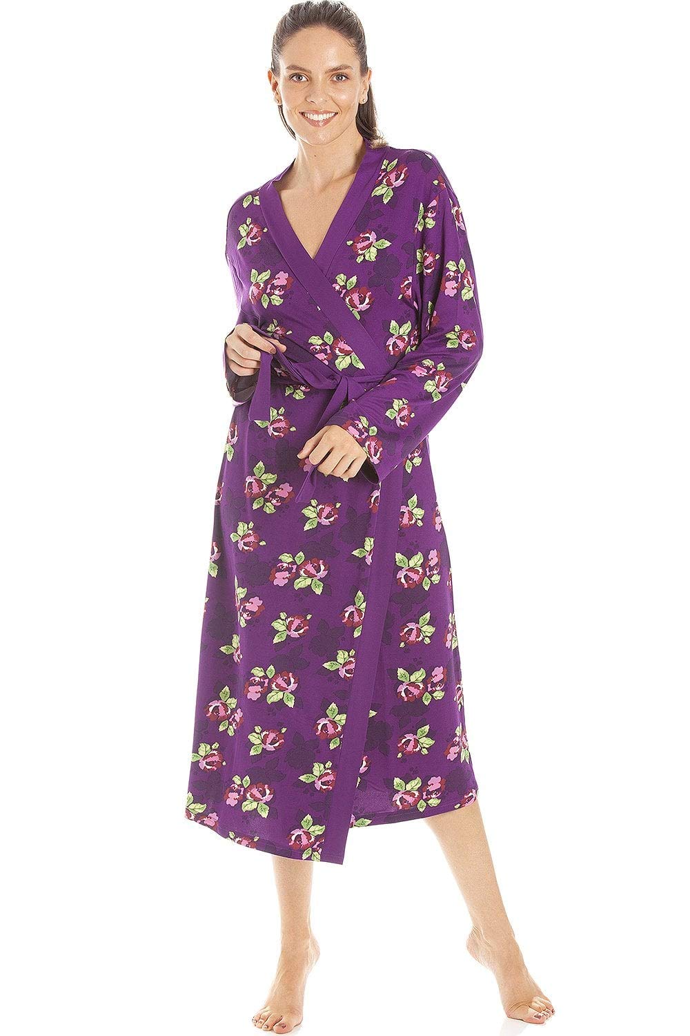 Womens Floral Print Spandex Knee Length Wraps