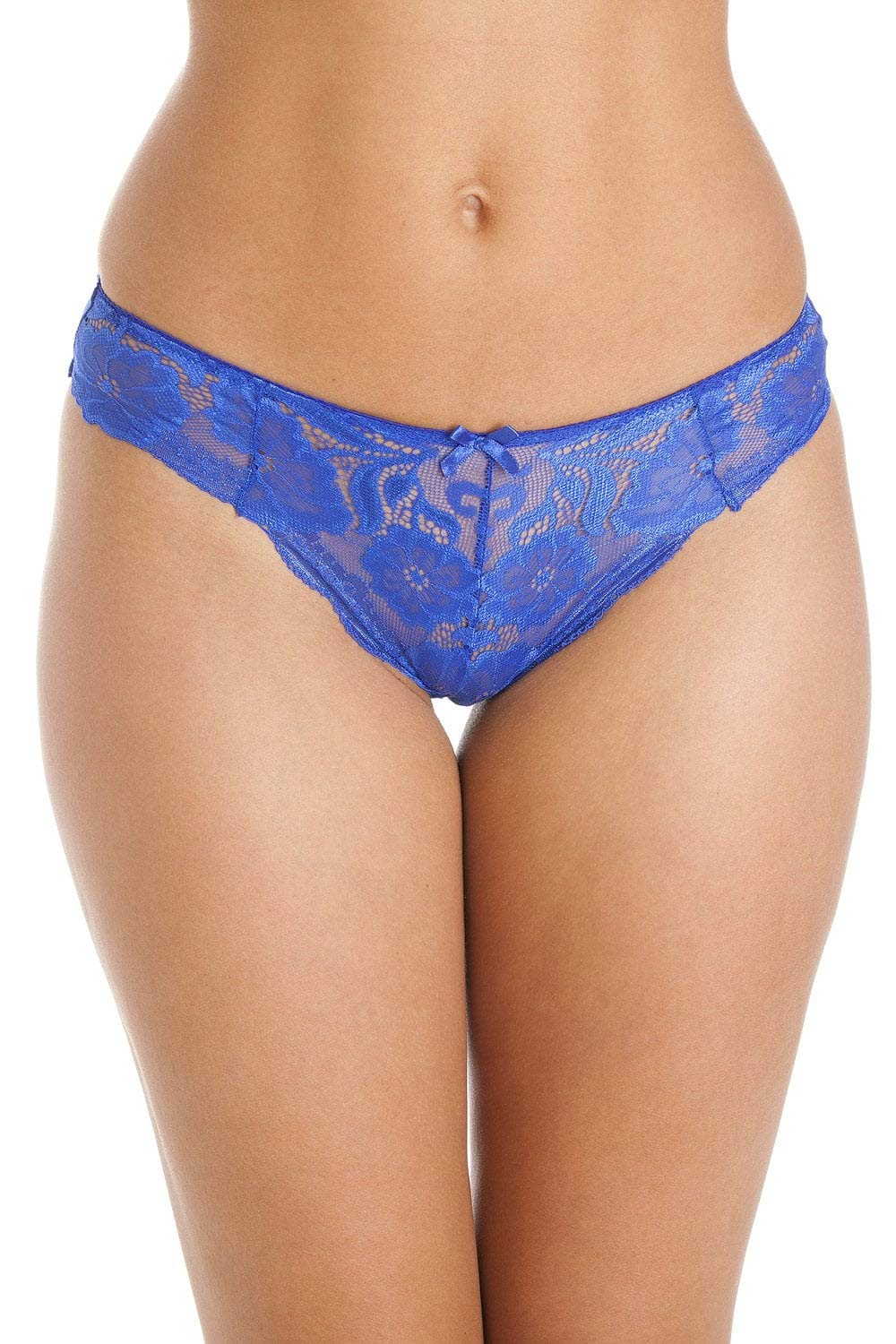 Womens 2 Pack Floral Lace Thong