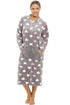 Multi Coloured Heart Print Supersoft Grey Lounger