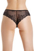 Womens 3 Pack Black Lace Brazilian Briefs
