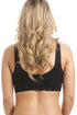 Camille Women's Non-Wire Bra in Black Lace Trim Comfort Padded Lingerie