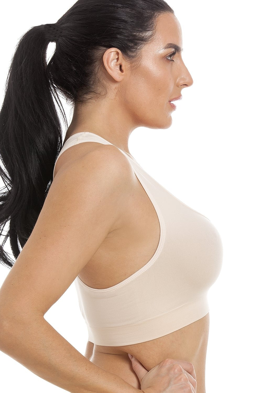 Beige Seamfree Maternity Sleeping Bra