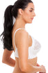 White Non Wired Half Lace Soft Cup Bra